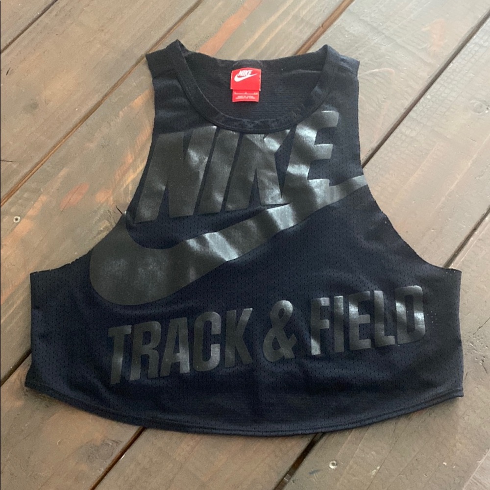 Nike Black Track & Field Crop Top